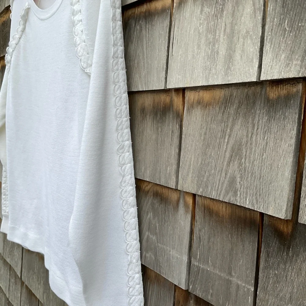 J. Crew White Knit Top